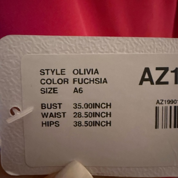 Elegant Azazie Pink Women's Dress - Picture 8 of 8